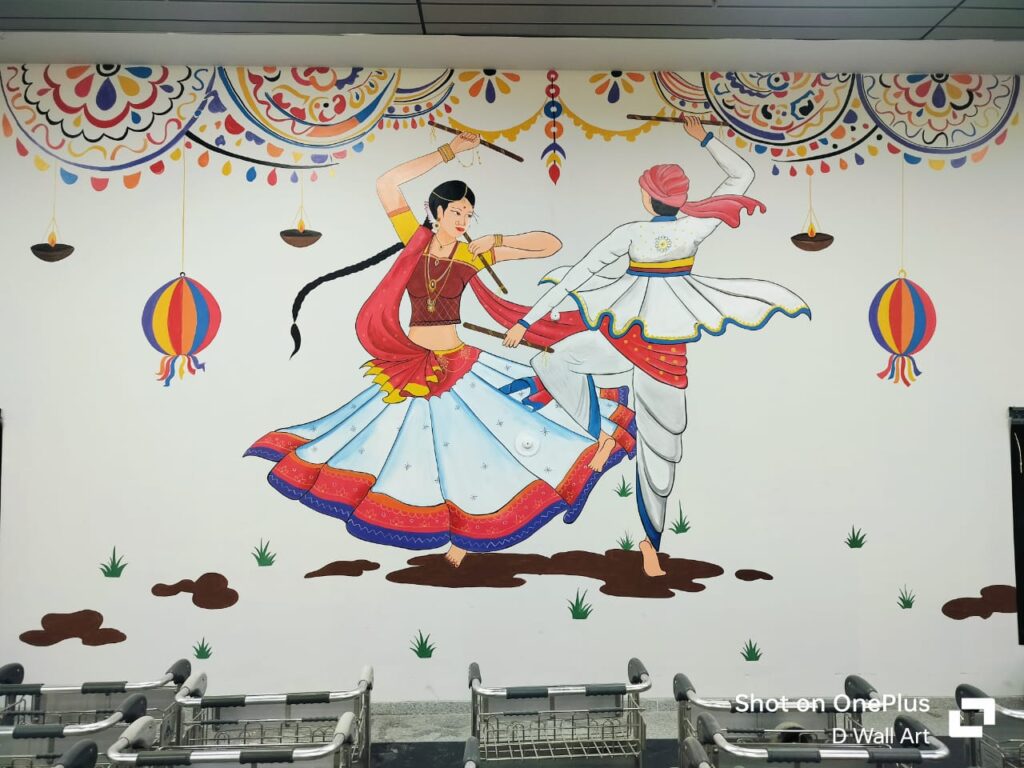 surat airport wall art 2