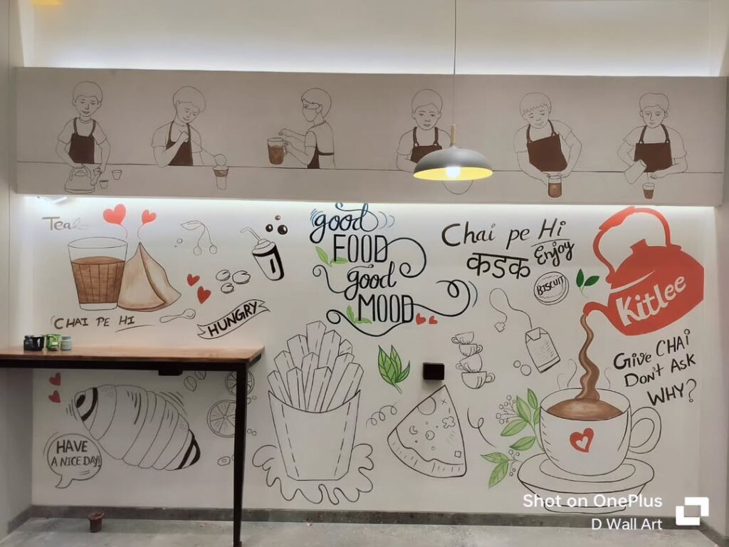 cafe wall art painting 1